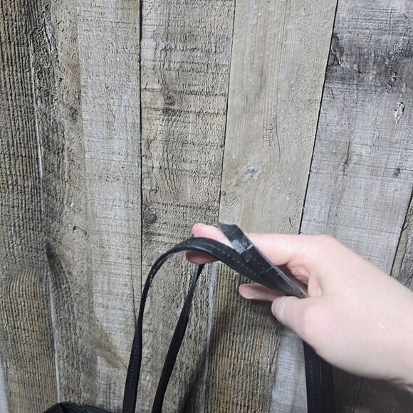 Kate Spade Nylon Zip Top Tote Bag FLAW Black - Picture 5 of 8